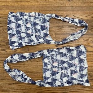 Free People Lightweight tote bags blue white red